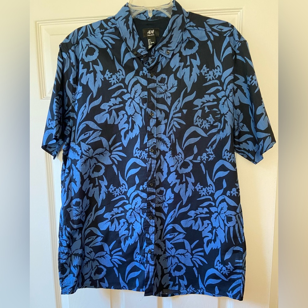 Men’s Short Sleeve Button Down Hawaiian Shirt